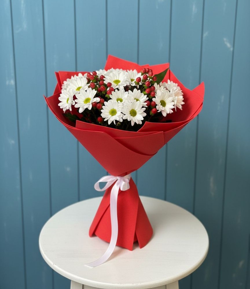 Букет цветов из: Хризантемы в Туринске