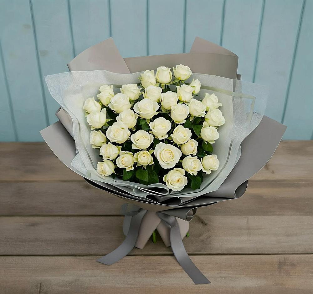 Букет Белоснежная нежность в Туринске