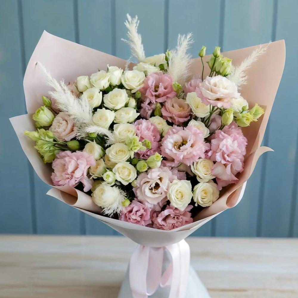 Букет цветов из: Альстромерии и Розы в Туринске