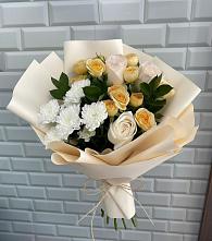 Букет цветов из:  Розы и Хризантемы #REPLACE_PRED# Туринске