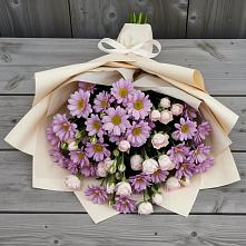 Букет цветов из:  Розы и Хризантемы в Туринске
