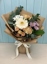 Букет цветов из:  Герберы и Хризантемы в Туринске