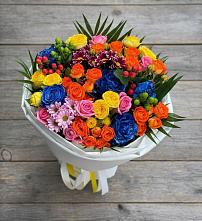 Букет цветов из:  Розы и Хризантемы в Туринске
