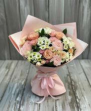 Букет цветов из:  Гвоздики, Розы и Хризантемы в Туринске