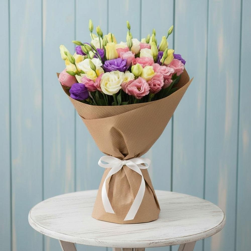 Букет цветов из: Лизиантусы в Туринске