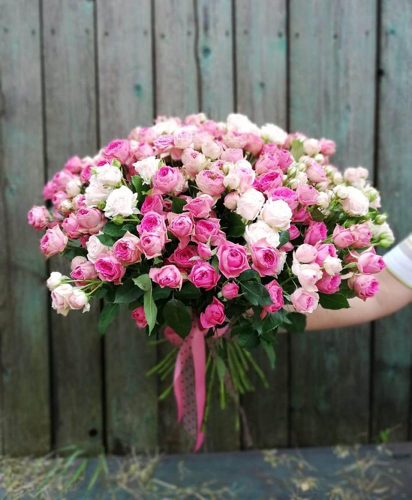 Букет Розовые кустовые розы Натали и Лав Лидия в Туринске