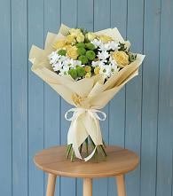 Букет цветов из:  Хризантемы и Розы в Туринске