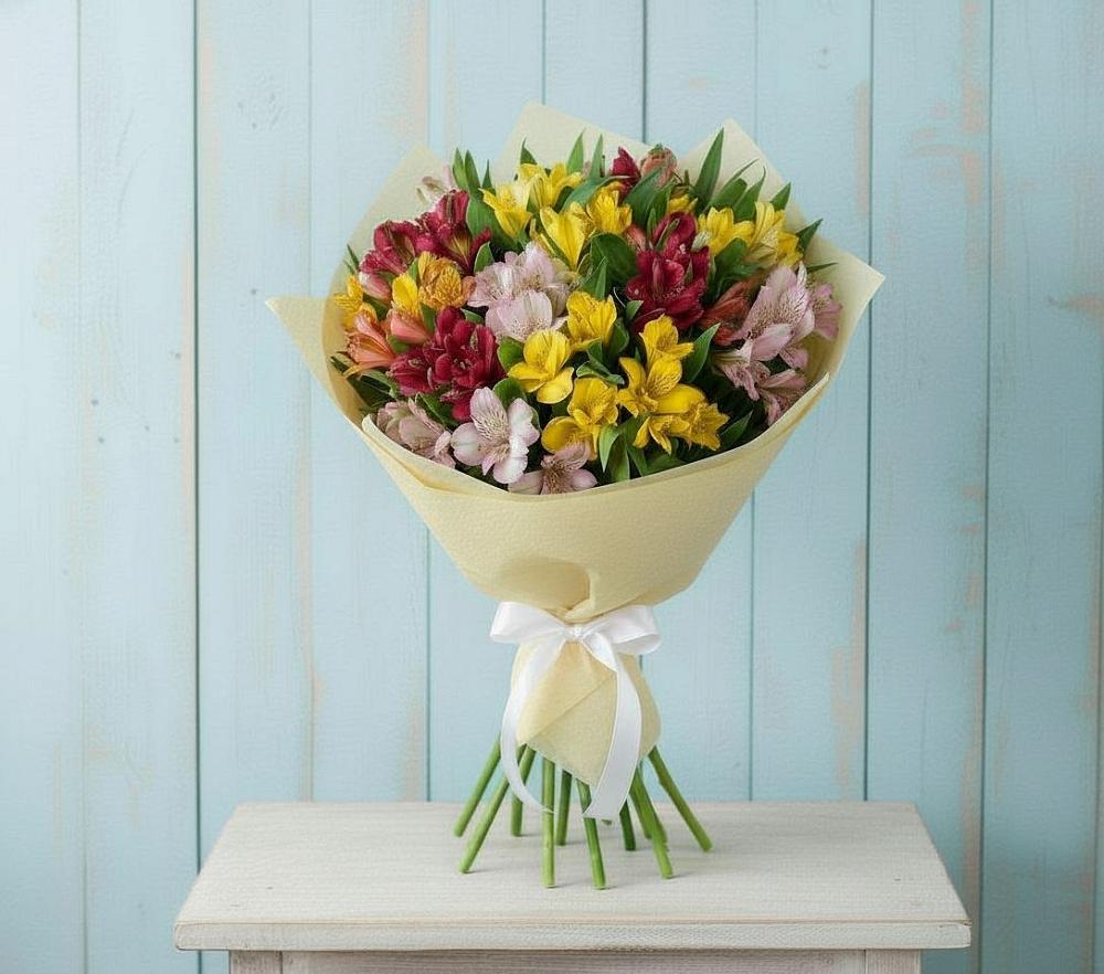 Букет цветов из: Альстромерии в Туринске