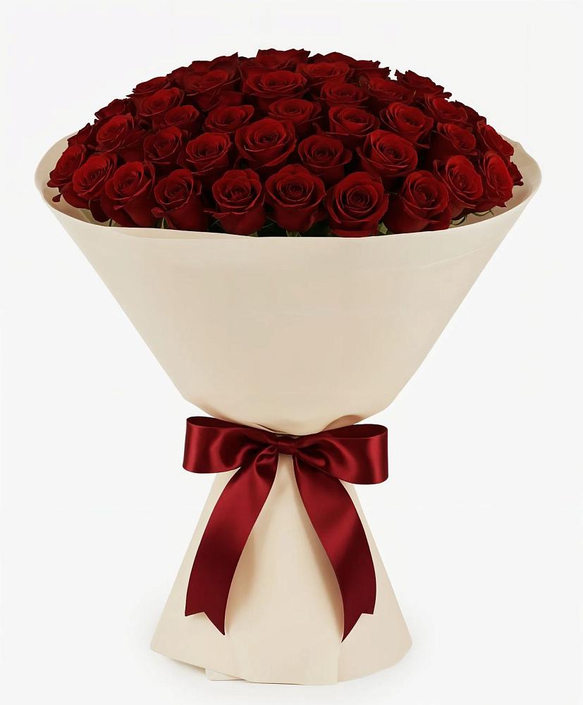 Букет 101 Бордовая роза Блэк Бакарра в Туринске